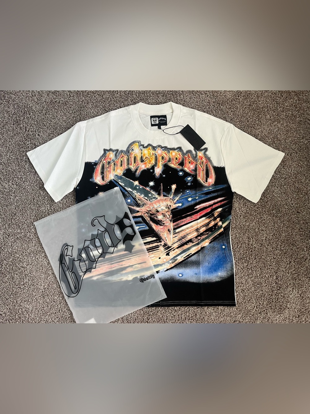 Godspeed Liberty Cruiser Graphic T-Shirt size Large